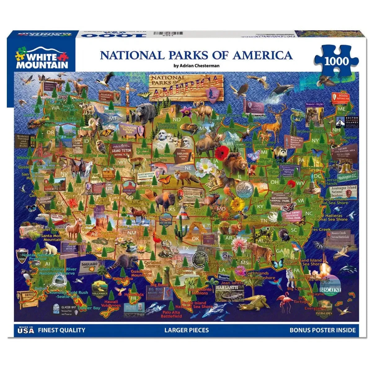 National Parks of America 1000 Piece Jigsaw Puzzle White Mountain