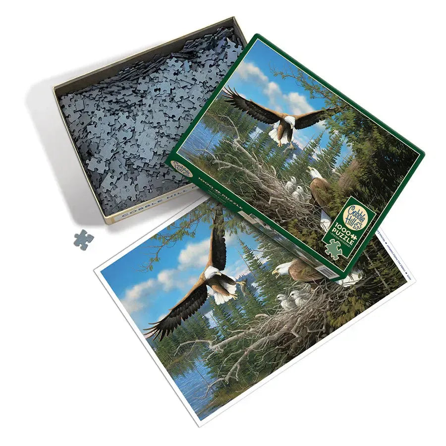 Nesting Eagles 1000 Piece Jigsaw Puzzle Cobble Hill
