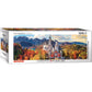 Neuschwanstein Castle in Autumn 1000 Piece Panoramic Jigsaw Puzzle Eurographics