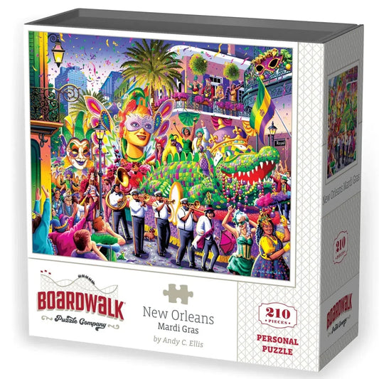 New Orleans Mardi Gras 210 Piece Jigsaw Puzzle Boardwalk