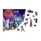 New York by Night 400 Piece Wood Jigsaw Puzzle Wooden City