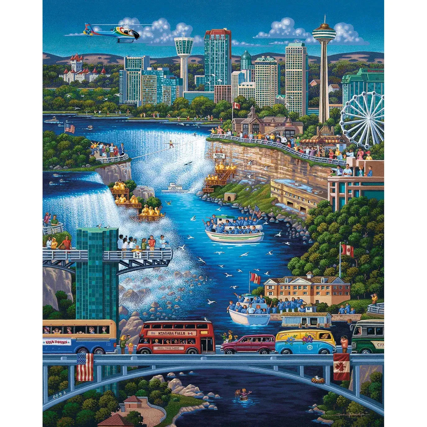 Niagara Falls 1000 Piece Jigsaw Puzzle Dowdle