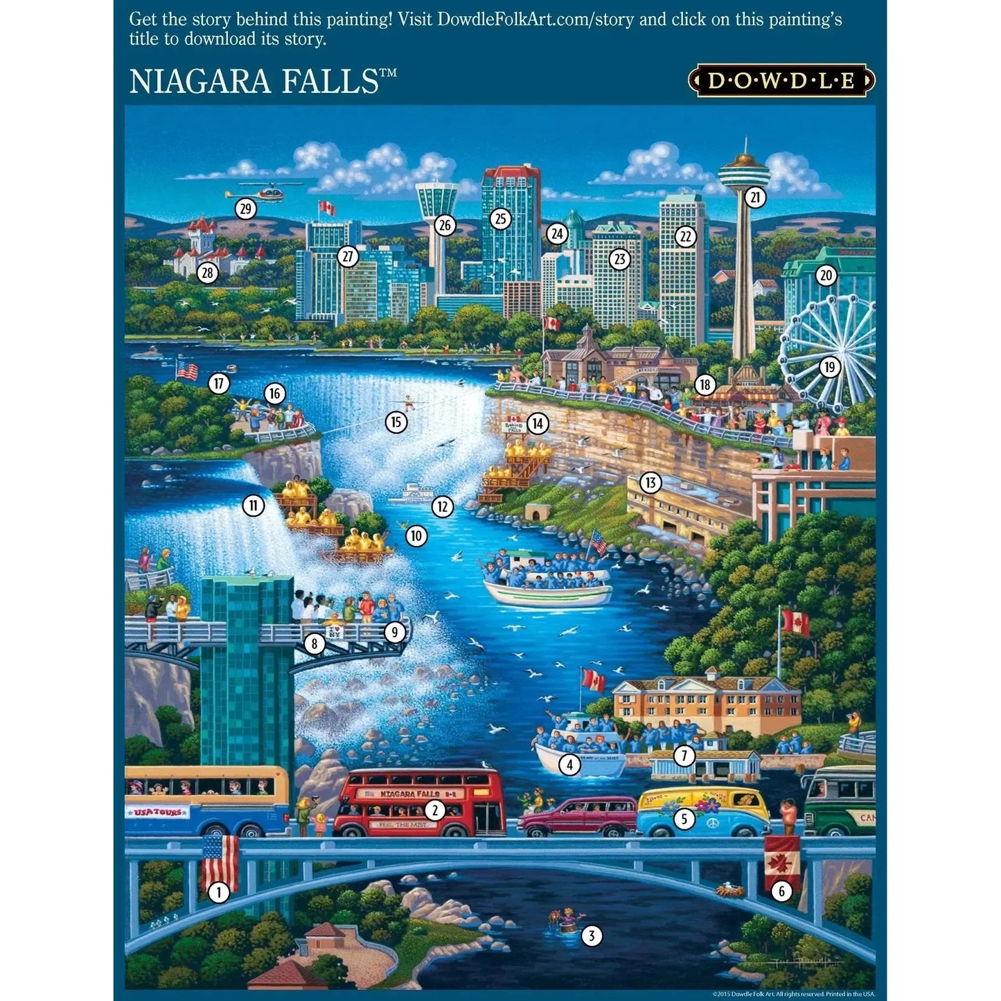 Niagara Falls 1000 Piece Jigsaw Puzzle Dowdle