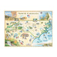 North Carolina 1000 Piece Jigsaw Puzzle Xplorer Maps