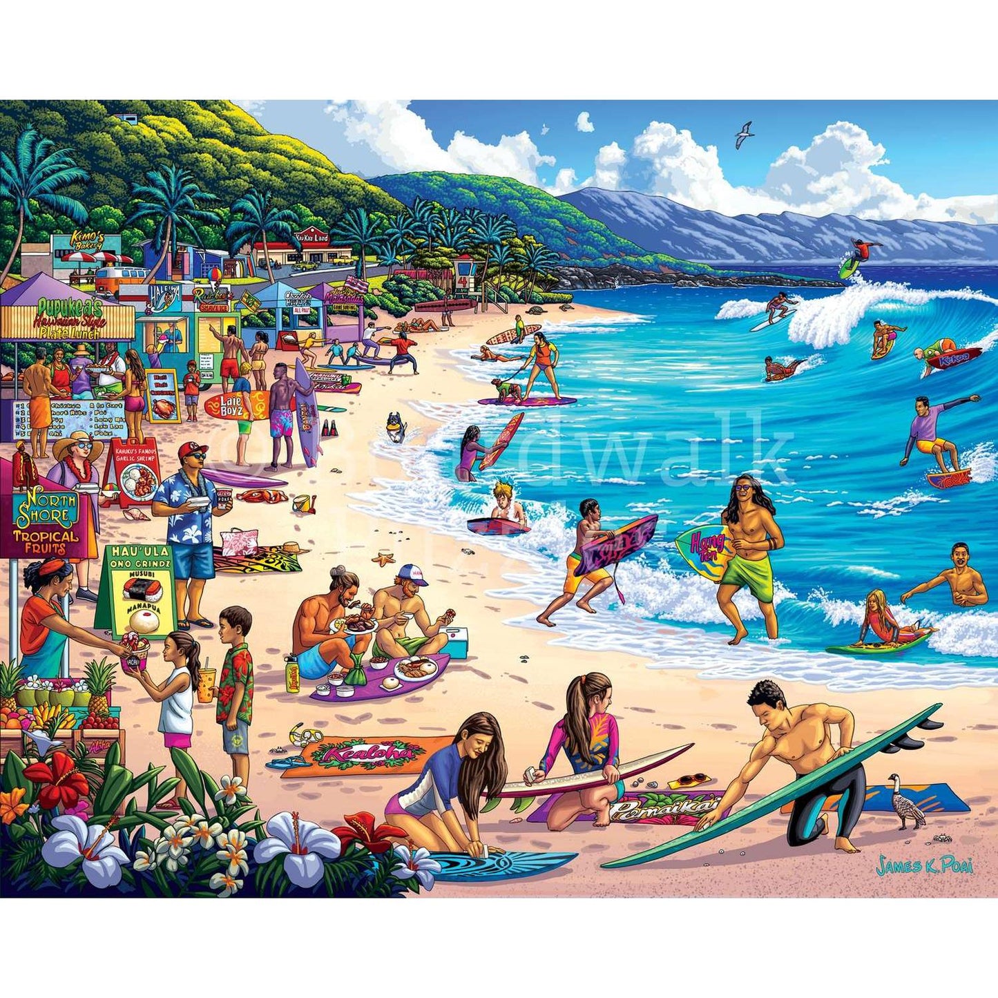 North Shore, Hawaii 500 Piece Jigsaw Puzzle Boardwalk