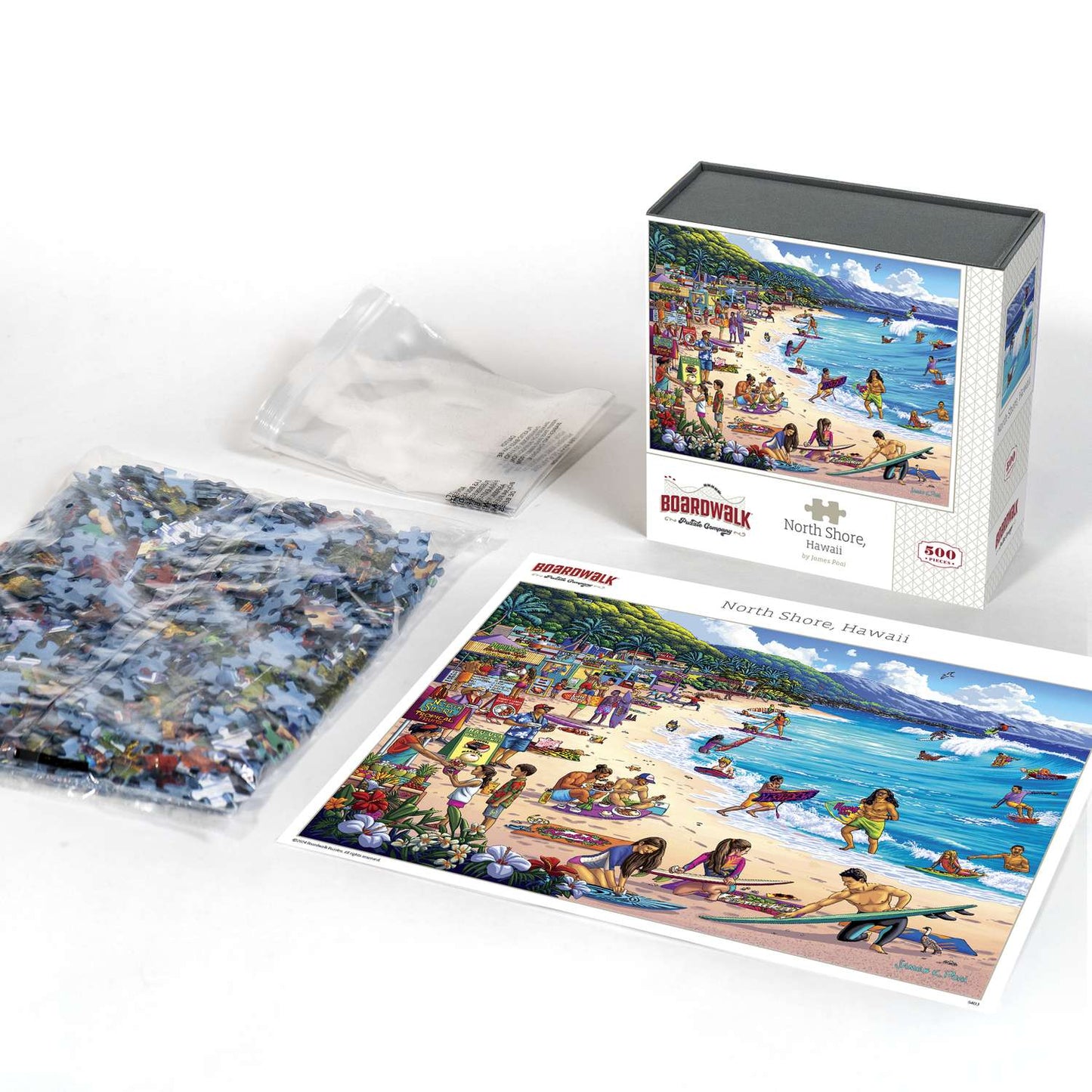 North Shore, Hawaii 500 Piece Jigsaw Puzzle Boardwalk