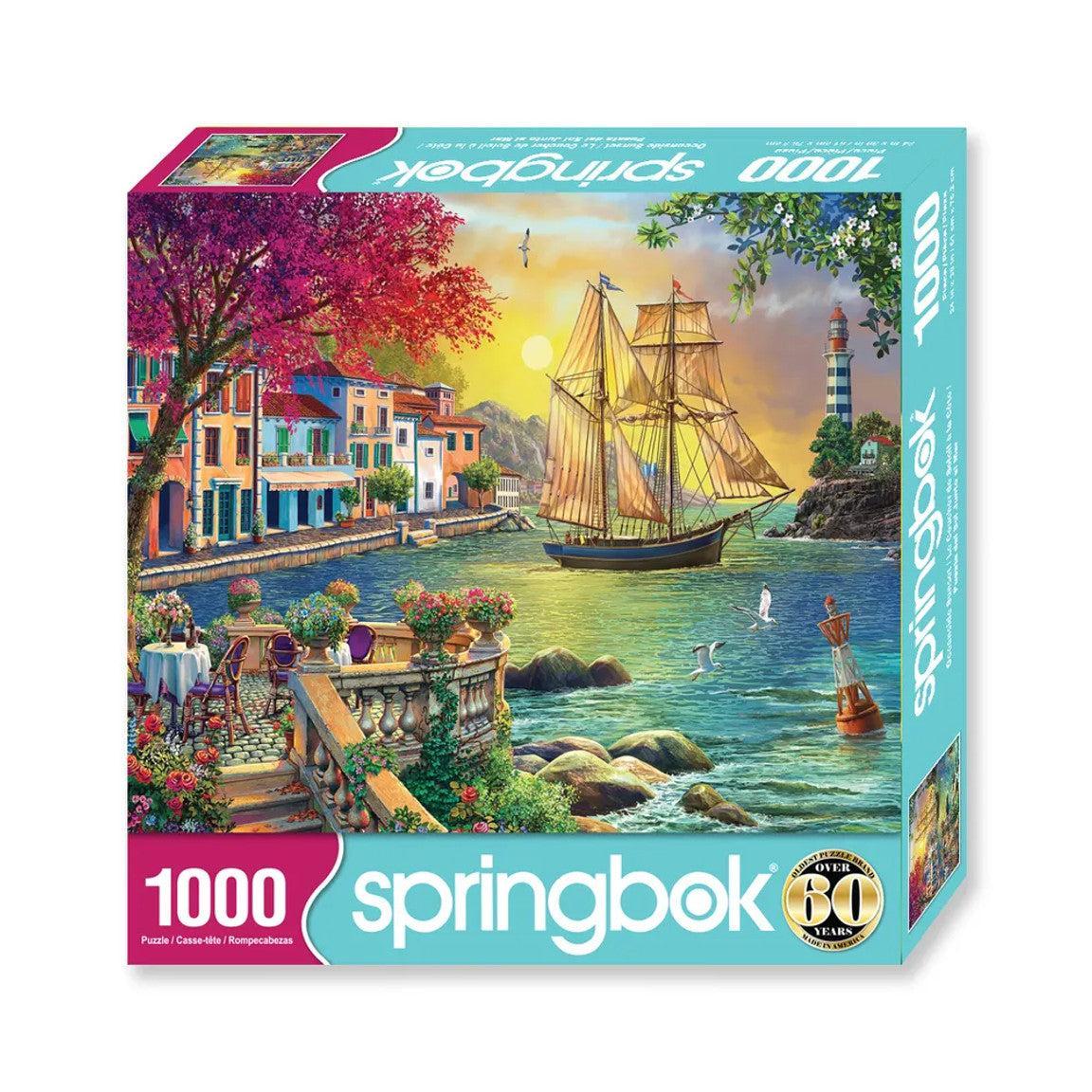 Oceanside Sunset 1000 Piece Jigsaw Puzzle Springbok