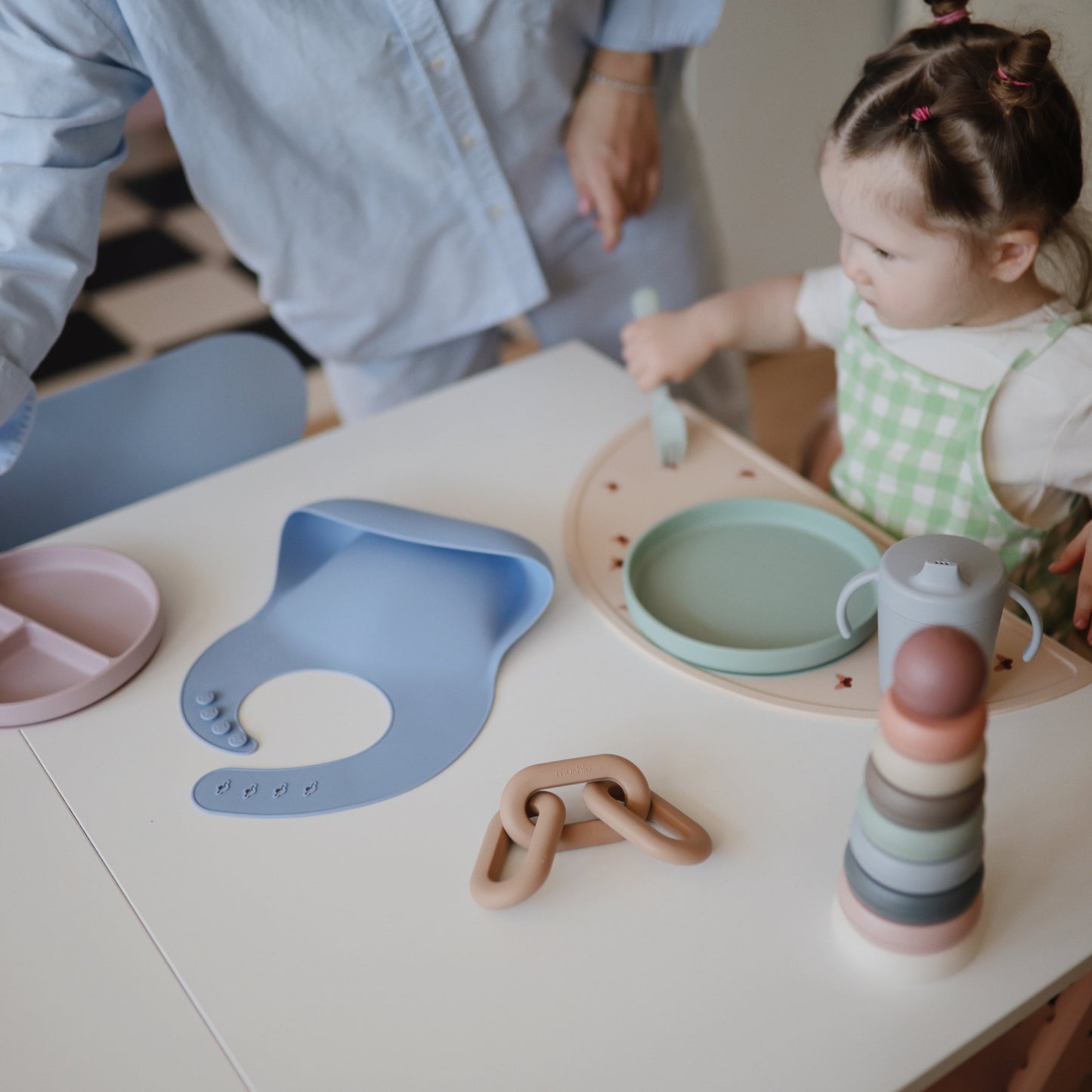 Stacking Rings Toy - Chickadees Wooden Toys