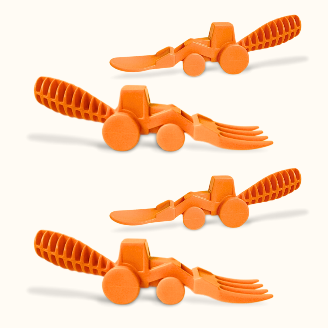 Tractor Utensils (1 Pack) - Chickadees Wooden Toys