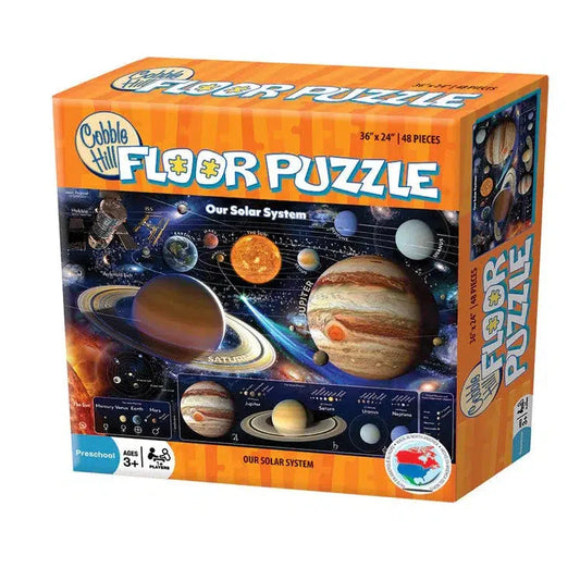 Our Solar System 48 Piece Floor Jigsaw Puzzle Cobble Hill - Chickadees Wooden Toys