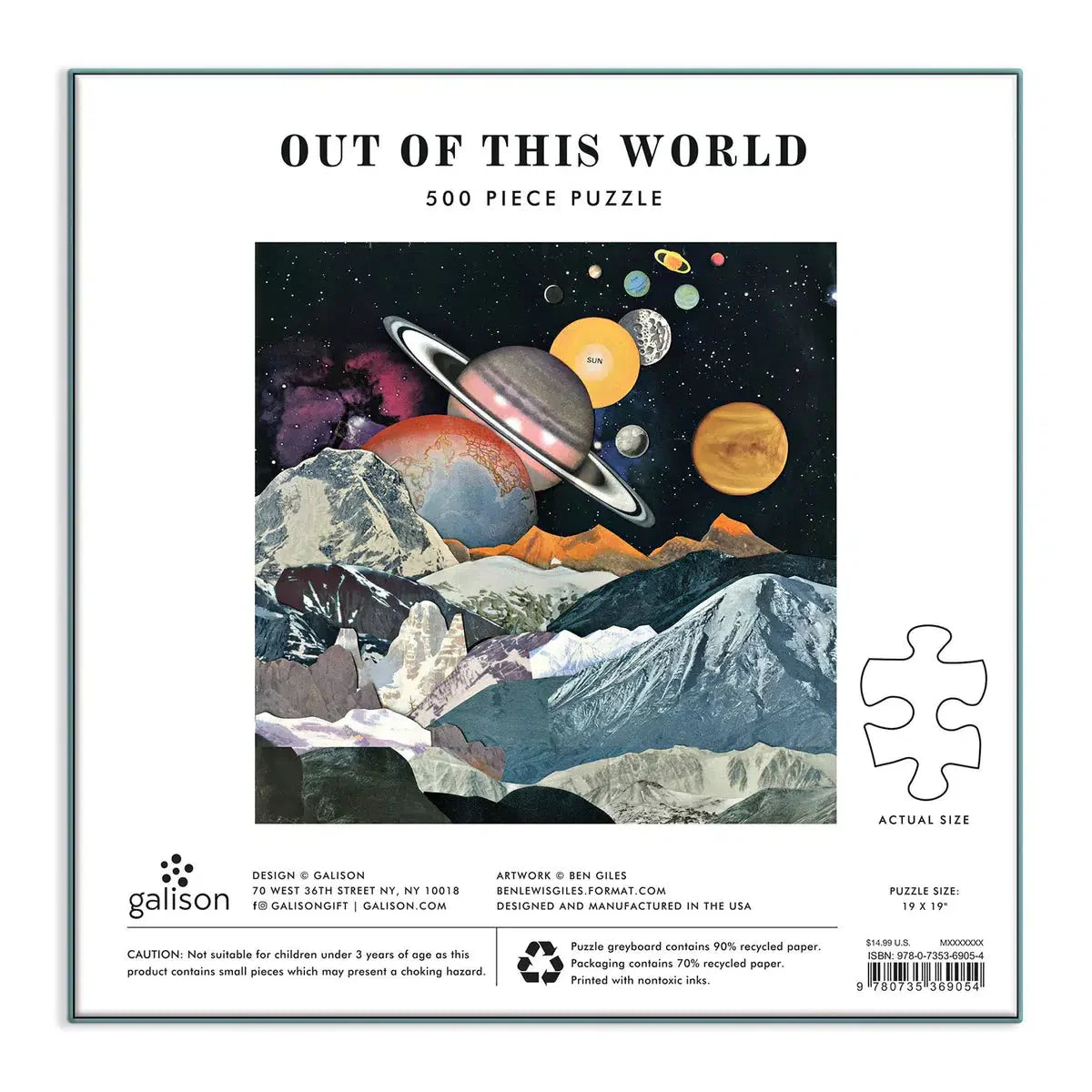 Out of this World 500 Piece Jigsaw Puzzle Galison