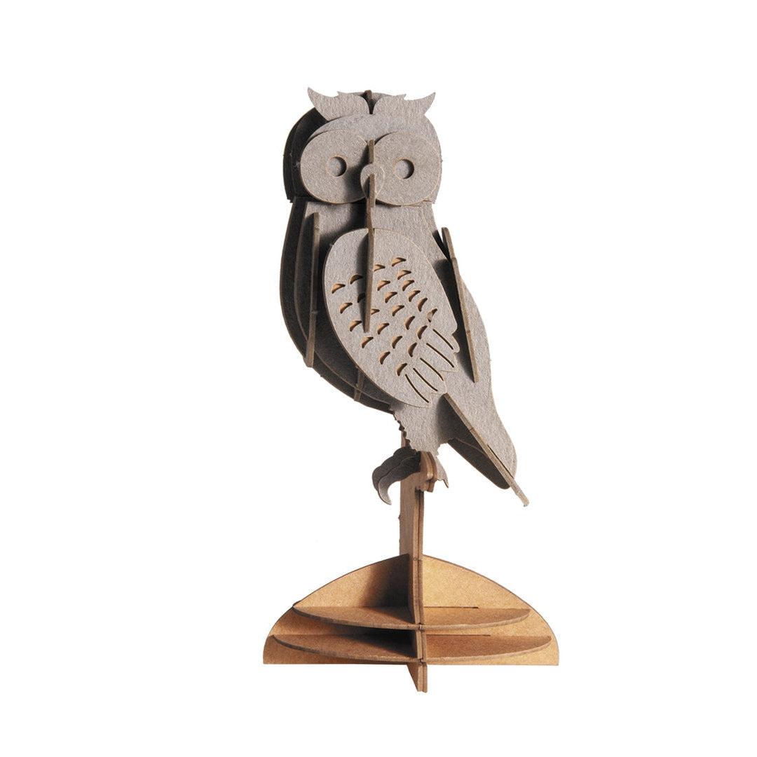 Owl 3D Cardboard Model Kit Fridolin