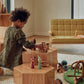 Hexagon Nesting Tables (Set of 3) | Solid European Oak - Chickadees Wooden Toys