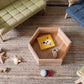 Hexagon Nesting Tables (Set of 3) | Solid European Oak - Chickadees Wooden Toys