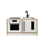 Kitchenette Mini – White & Oak Pretend Play Station