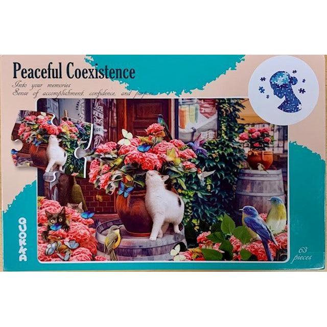 Peaceful Coexistence 63 Piece Tray Jigsaw Puzzle Quokka