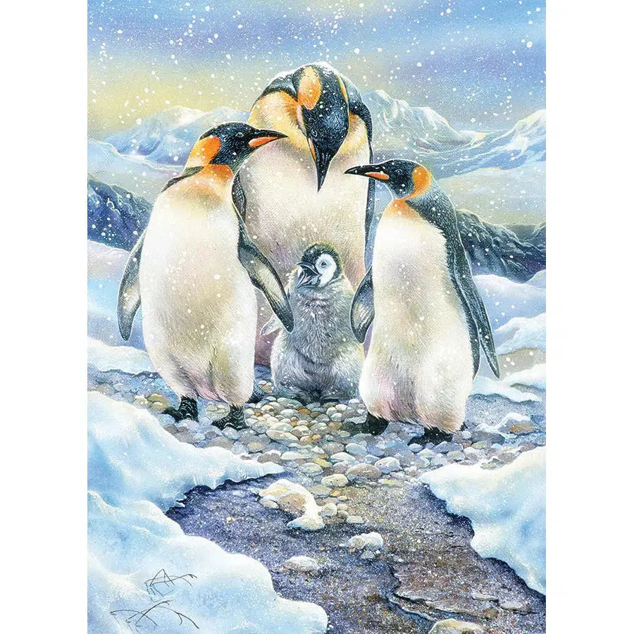 Penguin Family 350 Piece Family Jigsaw Puzzle Cobble Hill