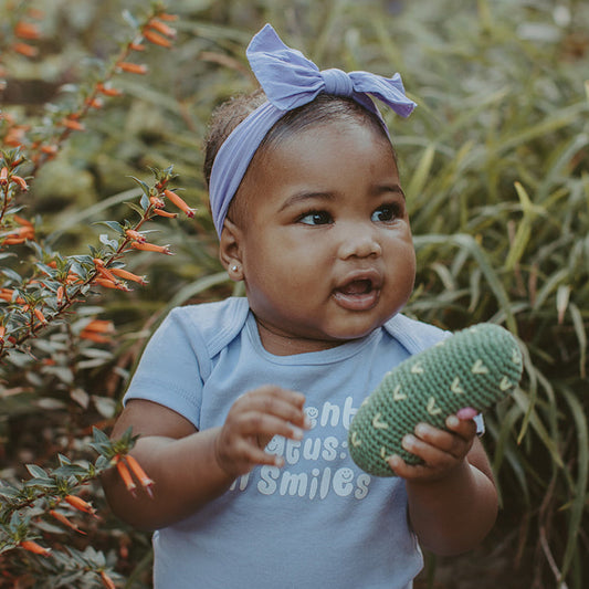 Friendly Pickle Rattle - Chickadees Wooden Toys