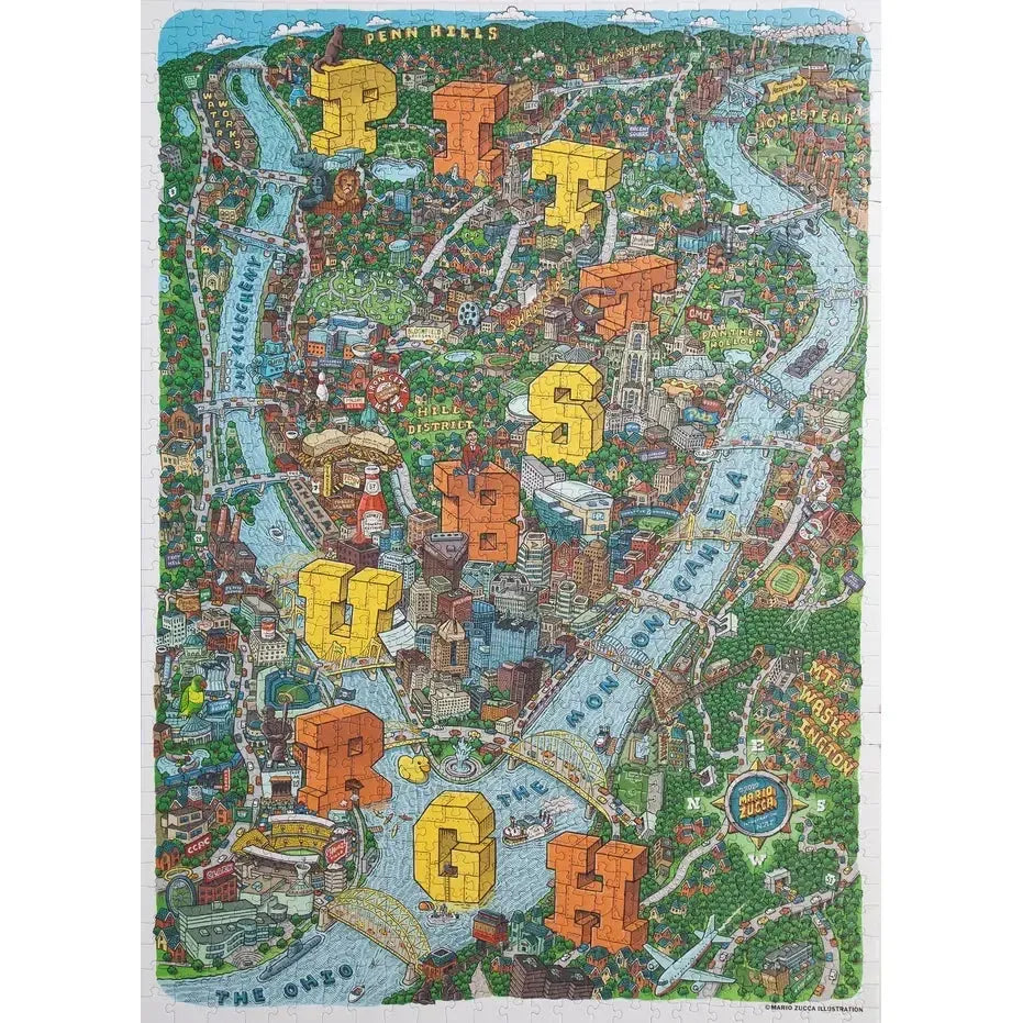 Pittsburgh 1000 Piece Jigsaw Puzzle Birdie