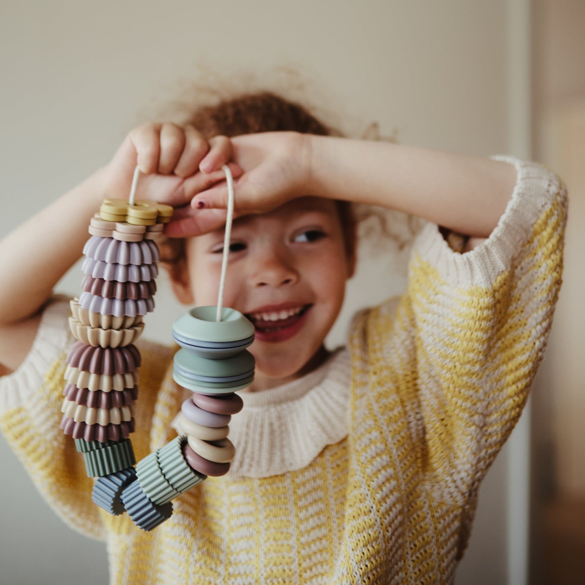 Bead Lacing Toy Set - Chickadees Wooden Toys