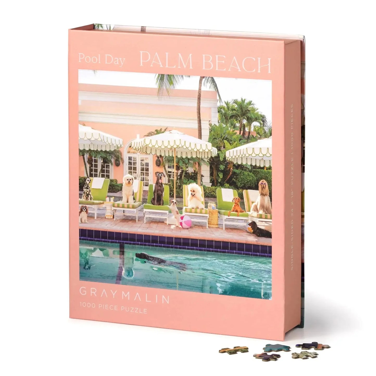 Pool Day Palm Beach 1000 Piece Jigsaw Puzzle Galison