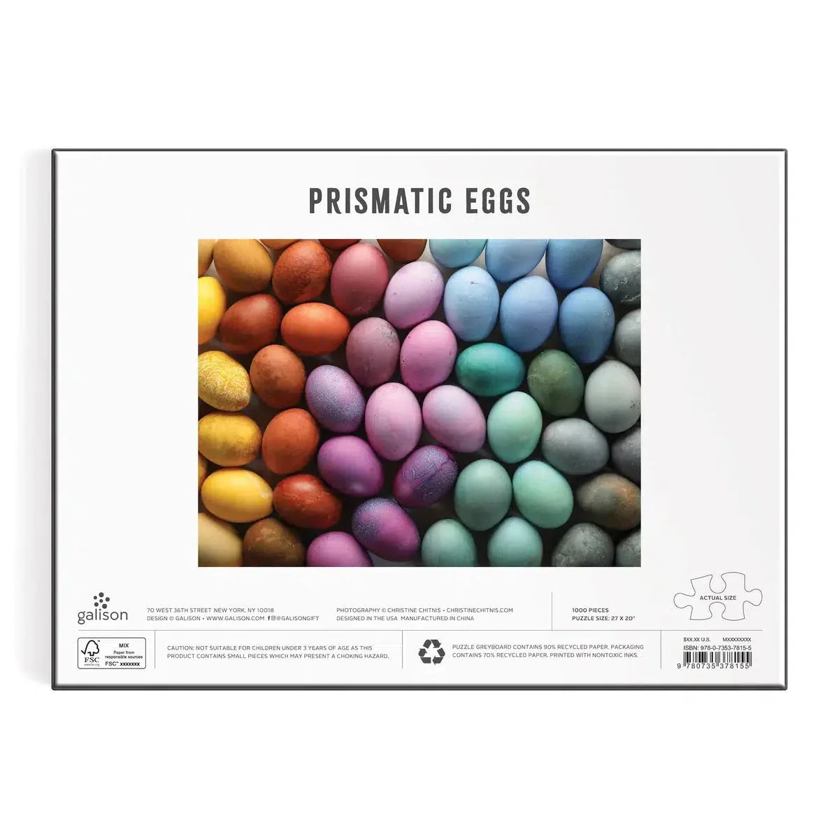 Prismatic Eggs 1000 Piece Jigsaw Puzzle Galison