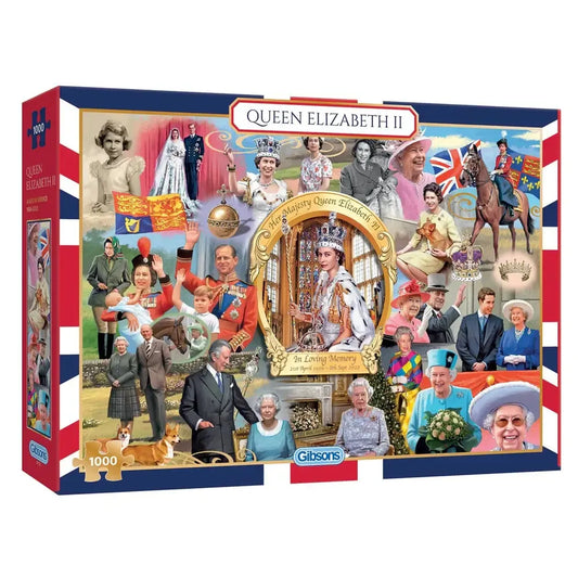 Queen Elizabeth II 1000 Piece Jigsaw Puzzle Gibsons