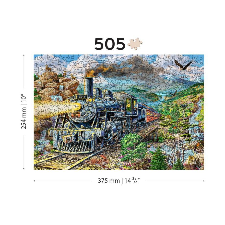 Railway 505 Piece Wood Jigsaw Puzzle Wooden City