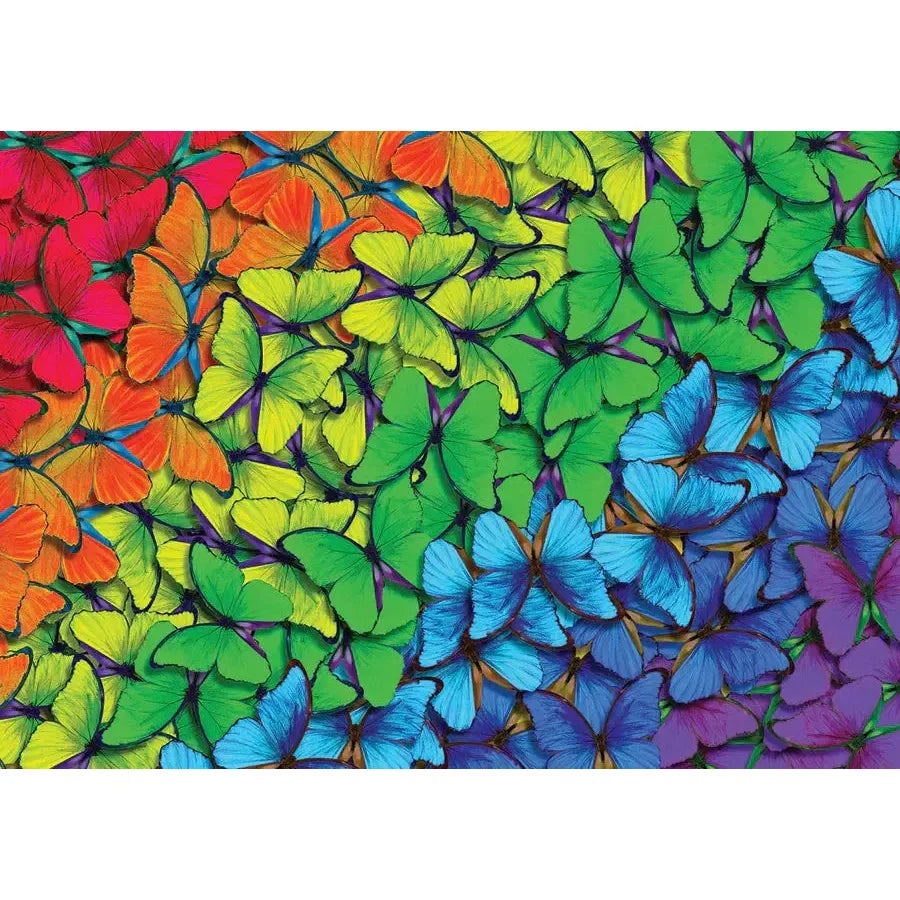 Rainbow Butterflies 1000 Piece Jigsaw Puzzle Enjoy