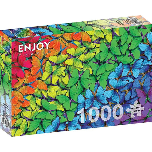 Rainbow Butterflies 1000 Piece Jigsaw Puzzle Enjoy