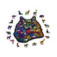 Rainbow Wild Cat 274 Piece Wood Jigsaw Puzzle Wooden City