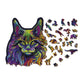 Rainbow Wild Cat 274 Piece Wood Jigsaw Puzzle Wooden City