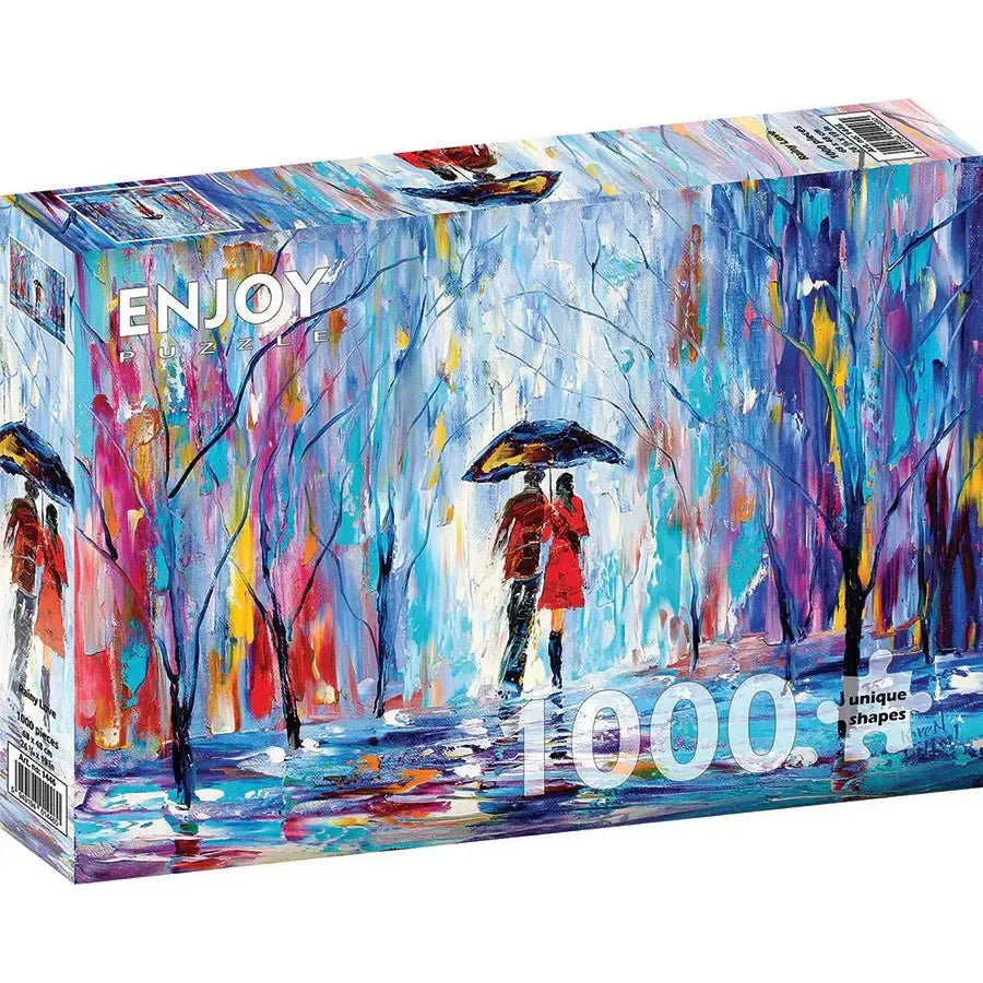 Rainy Love 1000 Piece Jigsaw Puzzle Enjoy