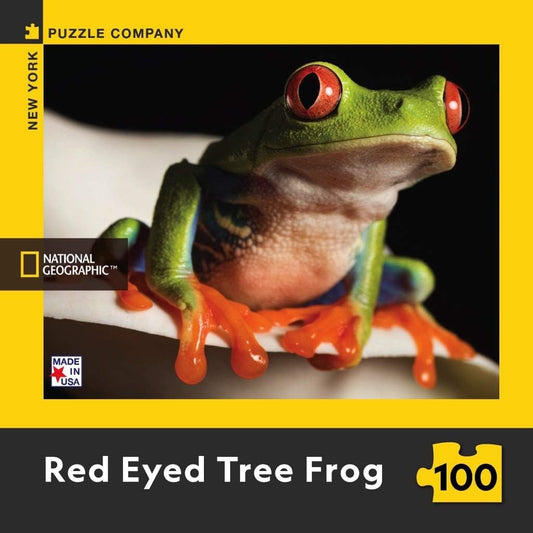 Red Eyed Tree Frog 100 Piece Mini Jigsaw Puzzle NYPC