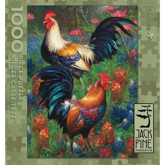 Roosters 1000 Piece Jigsaw Puzzle Jack Pine