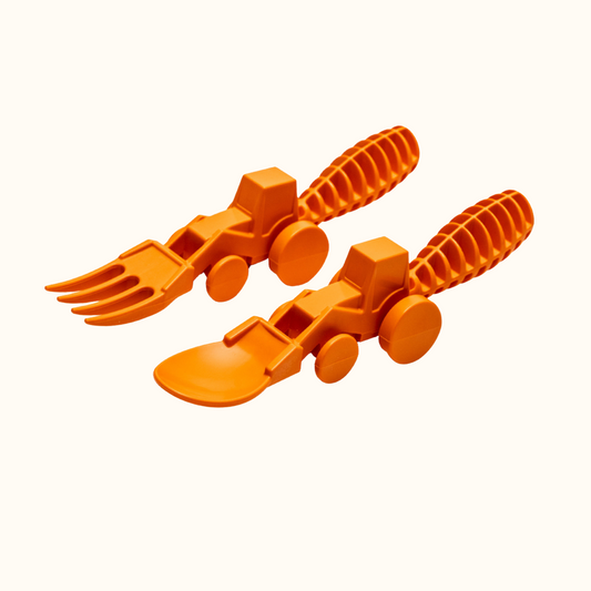 Tractor Utensils (1 Pack) - Chickadees Wooden Toys