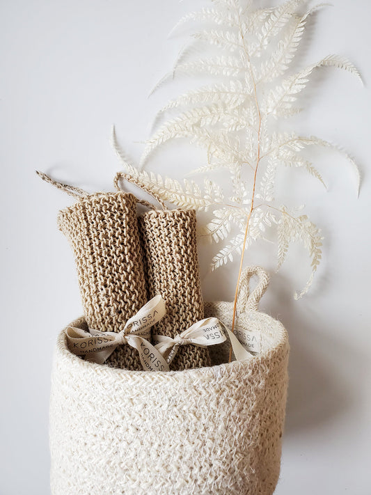 Hemp Washcloth (Set of 2) - Chickadees Wooden Toys