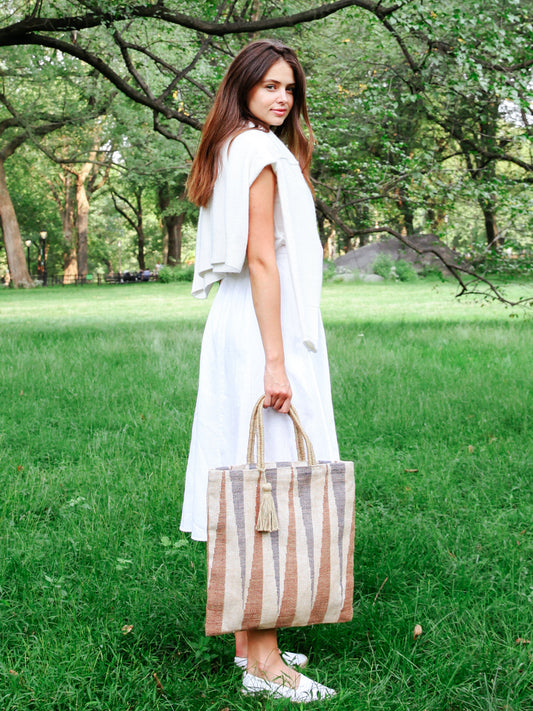 Maja Jute Tote Bag - Chickadees Wooden Toys