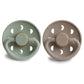 FRIGG Moon Natural Rubber Pacifier 2-Pack
