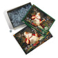 Santa Painting Cards 1000 Piece Jigsaw Puzzle Cobble Hill