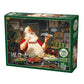 Santa Painting Cards 1000 Piece Jigsaw Puzzle Cobble Hill