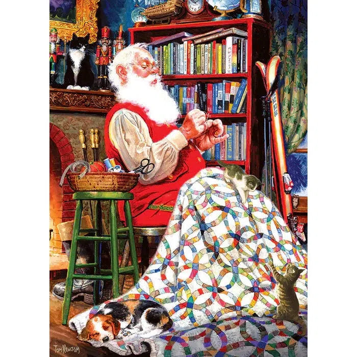 Santa's Quilt 1000 Piece Jigsaw Puzzle Cobble Hill