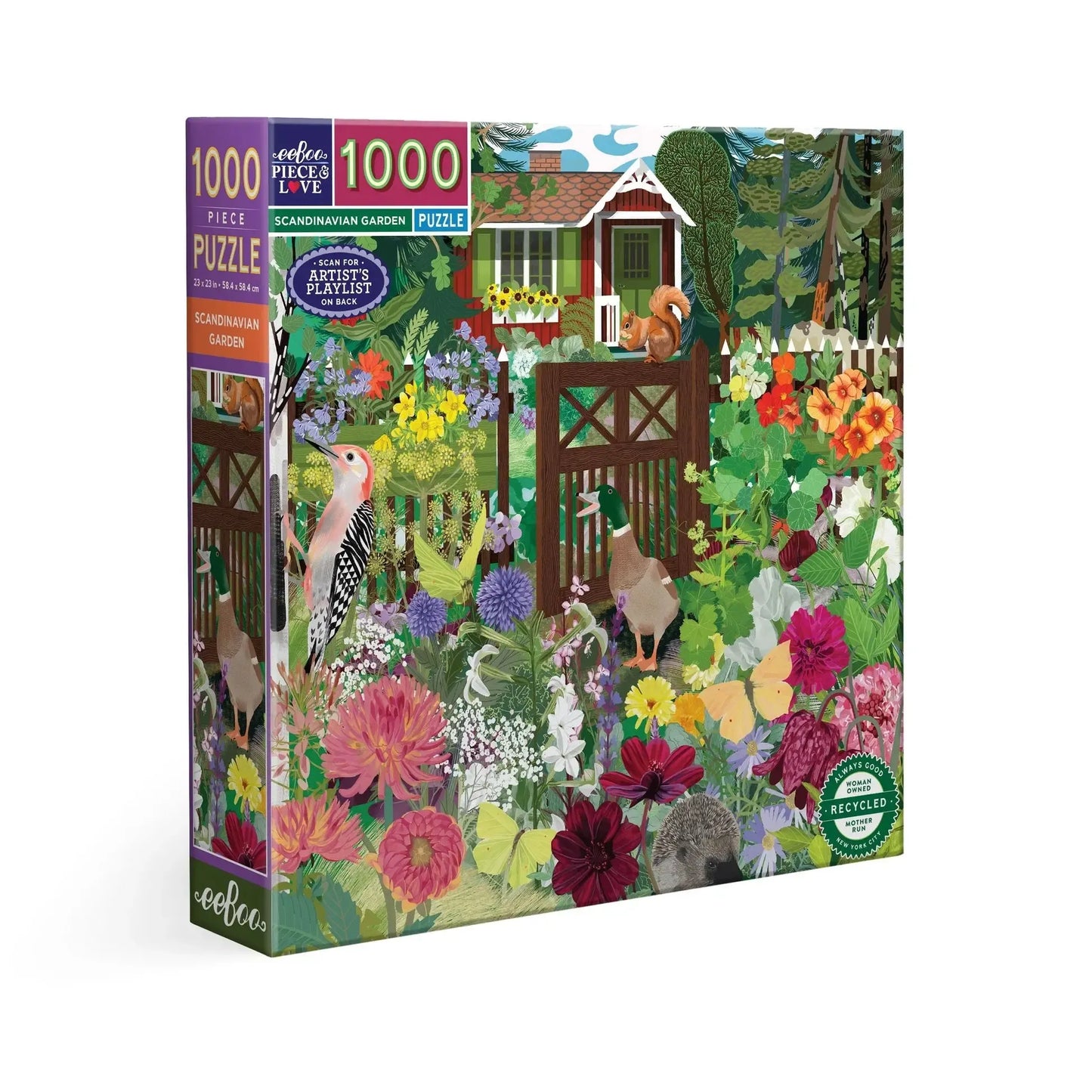 Scandinavian Garden 1000 Piece Jigsaw Puzzle eeBoo
