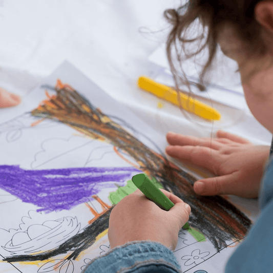Eco-Kids Non-Toxic Beeswax Crayons (Extra Large) - by Elseware Unplug - Chickadees Wooden Toys