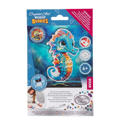 Seahorse "Ocean" Crystal Art Buddies Kit Craft Buddy