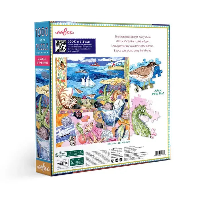 Seashells by the Shore 1000 Piece Jigsaw Puzzle eeBoo