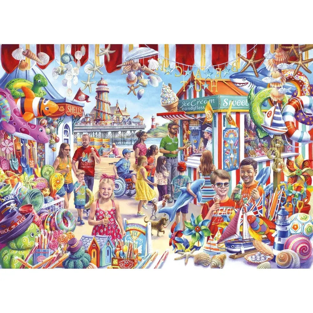 Seaside Souvenirs 1000 Piece Jigsaw Puzzle Gibsons