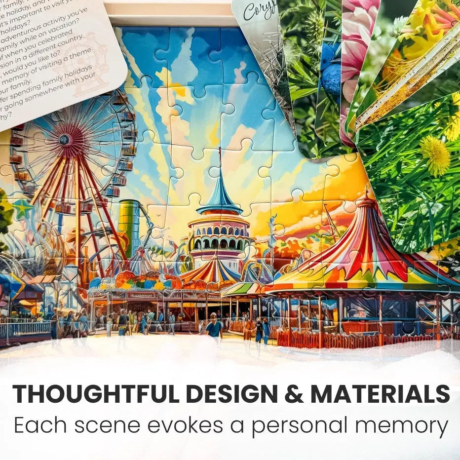 Set of 3 60 Piece Tray Jigsaw Puzzles with Conversation Cards Quokka