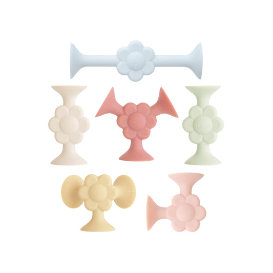 Daisy Silicone Suction Builders - Chickadees Wooden Toys