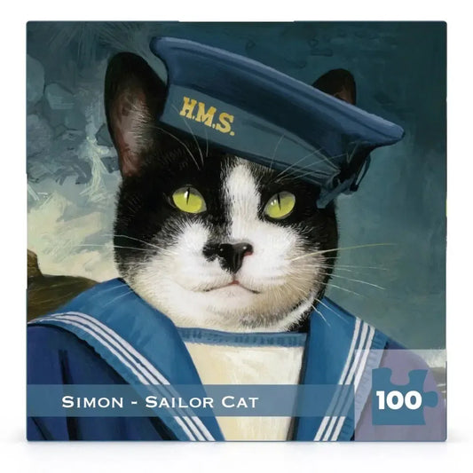 Simon - Sailor Cat 100 Piece Mini Jigsaw Puzzle NYPC
